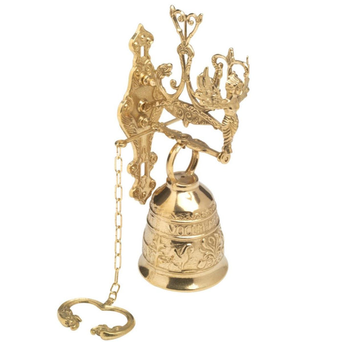 Sanctuary Bell Wall Mounted Large Size, Overall Length Including Chain 75cm / 29.5 Inches