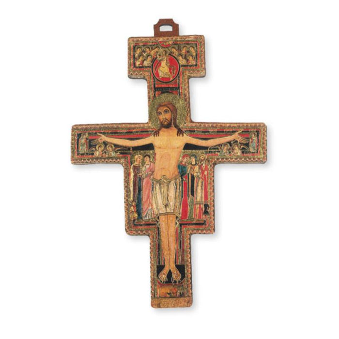 St Francis Cross - San Damiano Crucifix, 13.5cm / 5.25 Inches High