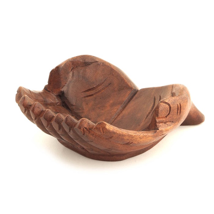 Cupped Praying Hands - Hand Carved From Suar Wood, Made In Indonesia 21cm In Length