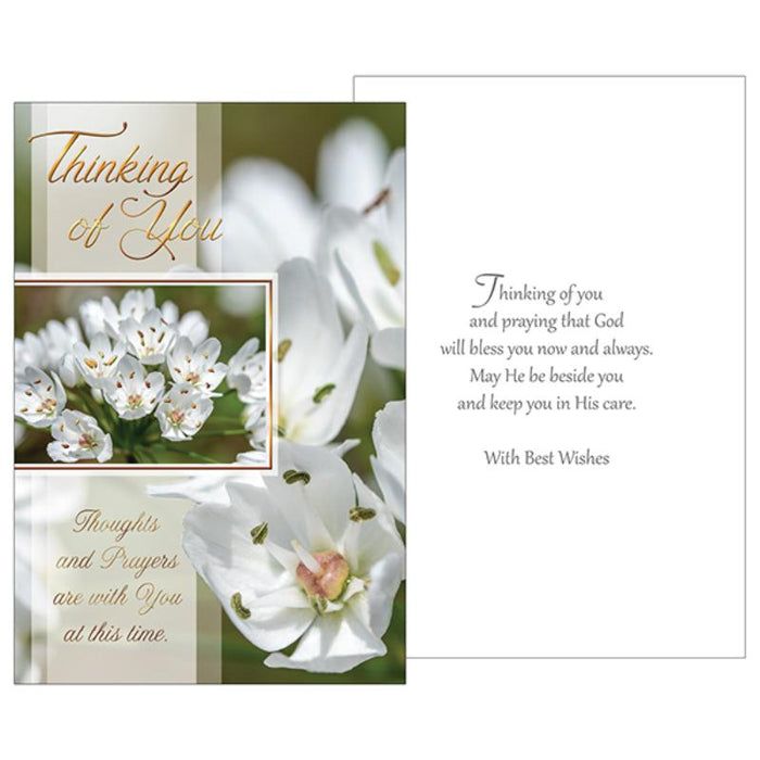 Thinking Of You - Thoughts and Prayers Are With You At This Time, Greetings Card
