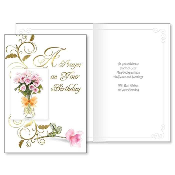 A Prayer On Your Birthday Greetings Card