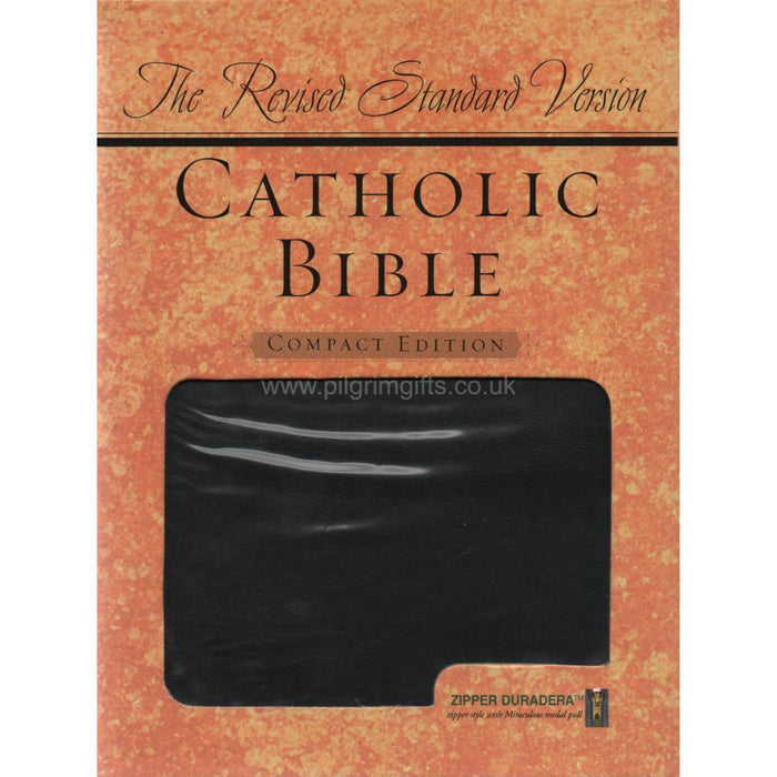 Revised Standard Version Catholic Bible, RSV-CE - Black Faux Leather Binding With Zipper Case