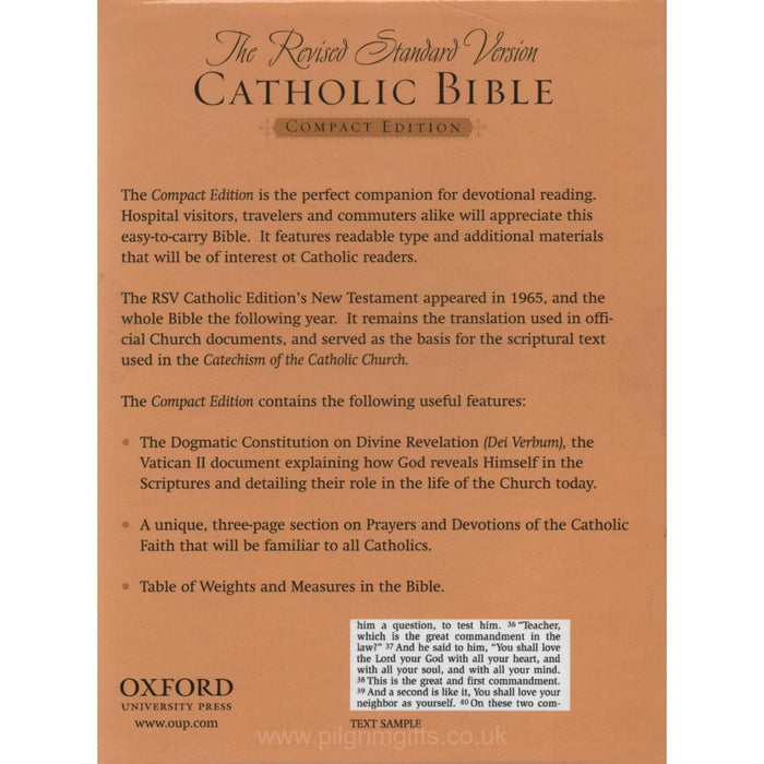 Revised Standard Version Catholic Bible, RSV-CE - Black / Burgundy, Bonded Leather Basketweave Finish