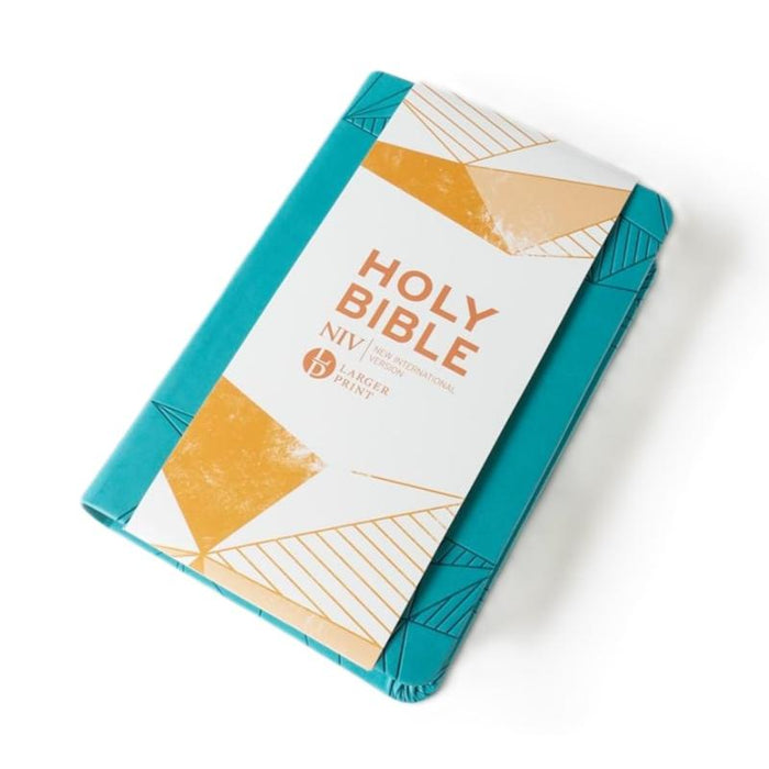 NIV Larger 8.5pt Print Personal Teal Soft-Tone Bible - British Text, by Hodder and Stoughton