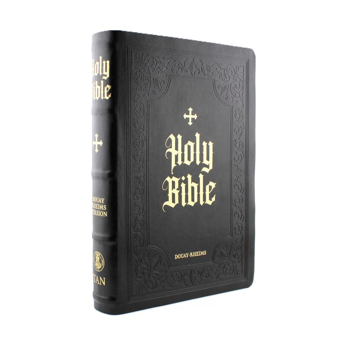 Douay-Rheims Bible Large Print Edition, Words of Christ In Red - Imitation Leather, by St. Benedict Press