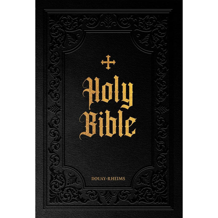 Douay-Rheims Bible Large Print Edition, Words of Christ In Red - Imitation Leather, by St. Benedict Press