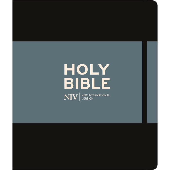NIV Journalling Bible - Black Hardback Edition With British Text, by Hodder and Stoughton