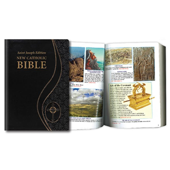 St. Joseph New Catholic Bible, Large Print 14pt - Black Imitation Leather, by Catholic Book Publishing
