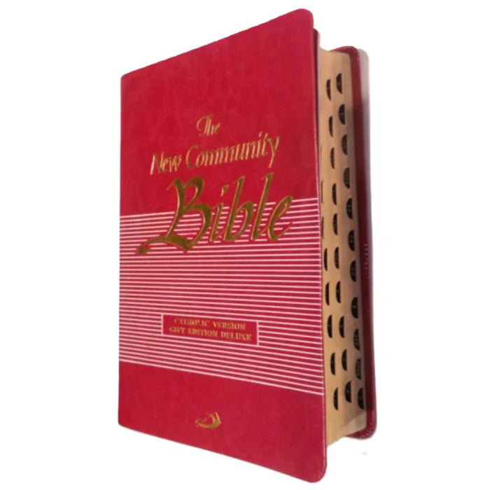 NCB - The New Community Bible, Pocket Red Zipped With Thumb Index