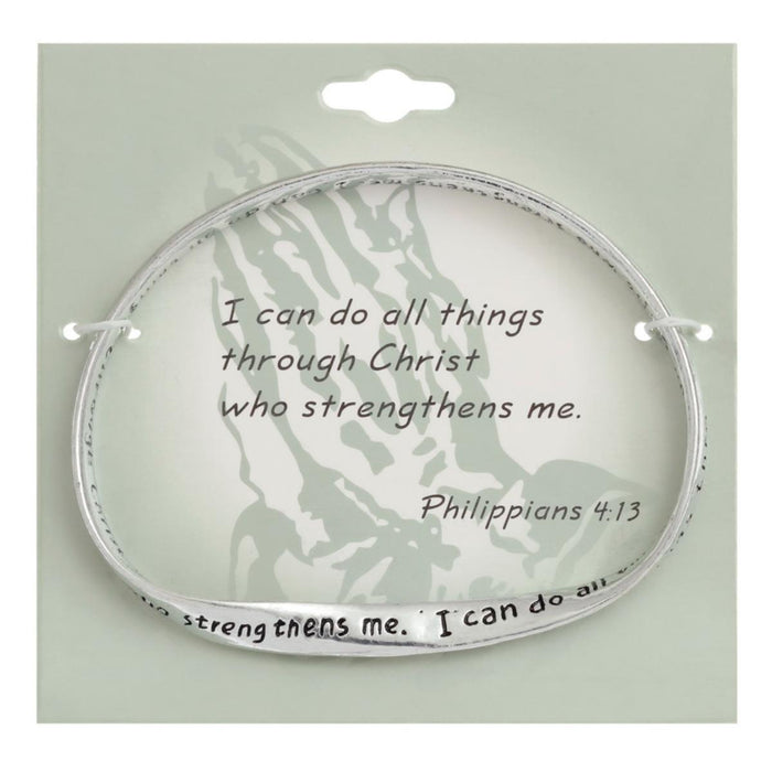 Bible Verse Bangle - Philippians 4:13