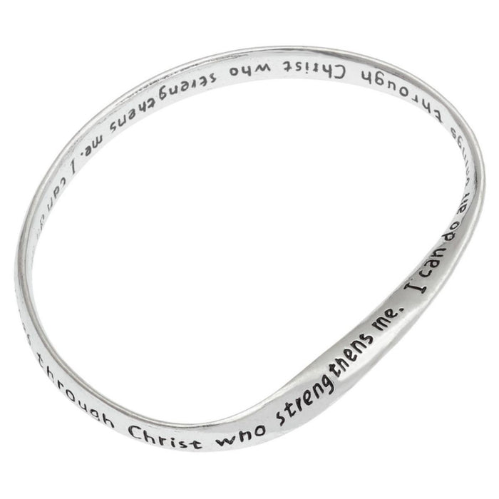 Bible Verse Bangle - Philippians 4:13