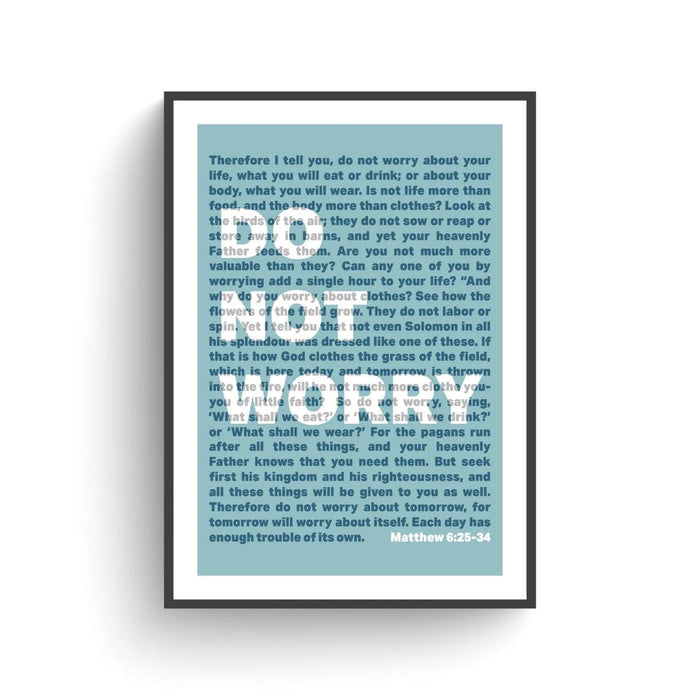 Do Not Worry - A4 Sized Unframed Poster Print Available In 2 Colours, Original Artwork by Nick Radcliffe