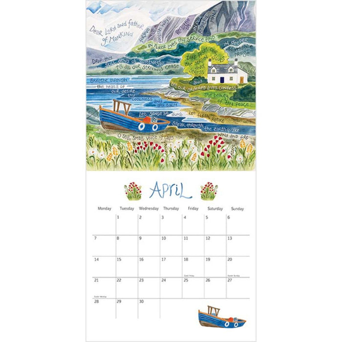 2025 Hannah Dunnett Large Calendar, Size 30.5cm x 30.5cm Square