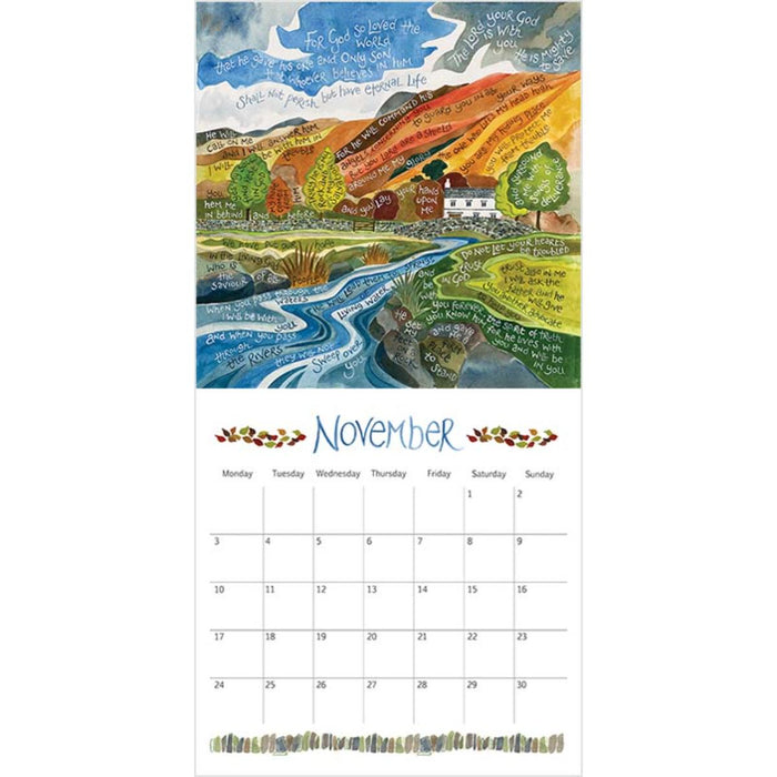 2025 Hannah Dunnett Large Calendar, Size 30.5cm x 30.5cm Square