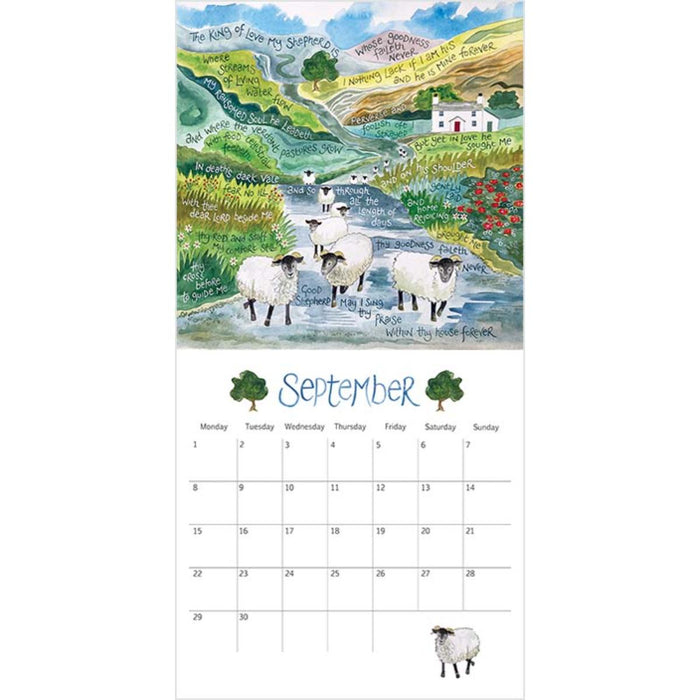 2025 Hannah Dunnett Large Calendar, Size 30.5cm x 30.5cm Square