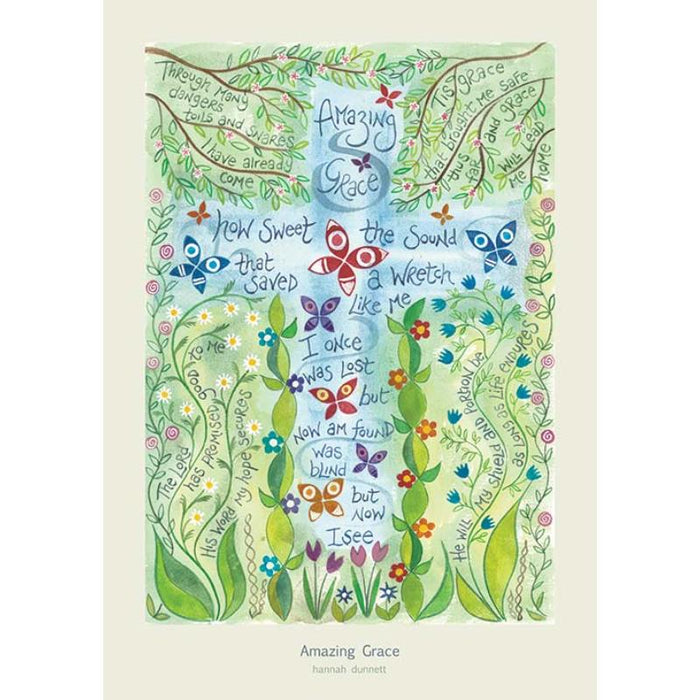 Amazing Grace - A4 Sized Unframed Poster Print, Original Artwork by Hannah Dunnett