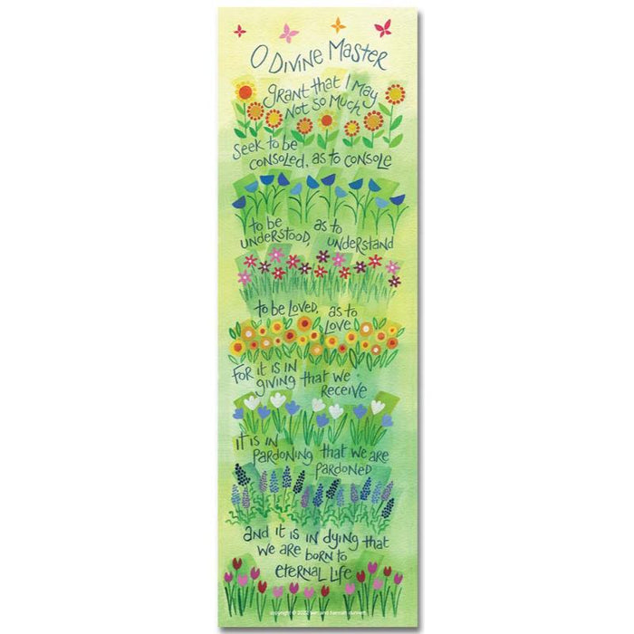 Make Me An Instrument Of Your Peace, Prayer of St. Francis - Double Sided Laminated Bookmark - Multi Buy Offers Available