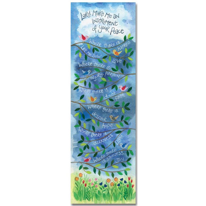 Make Me An Instrument Of Your Peace, Prayer of St. Francis - Double Sided Laminated Bookmark - Multi Buy Offers Available