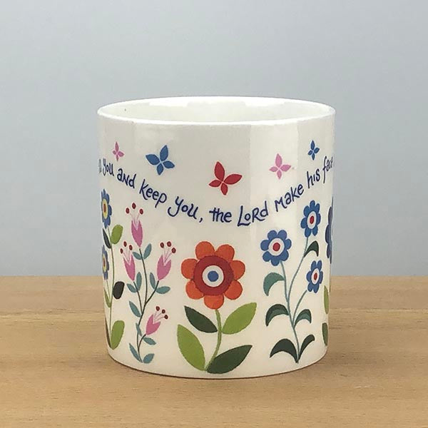 The Lord Bless You and Keep You - Fine Bone China Mug With Bible Verse