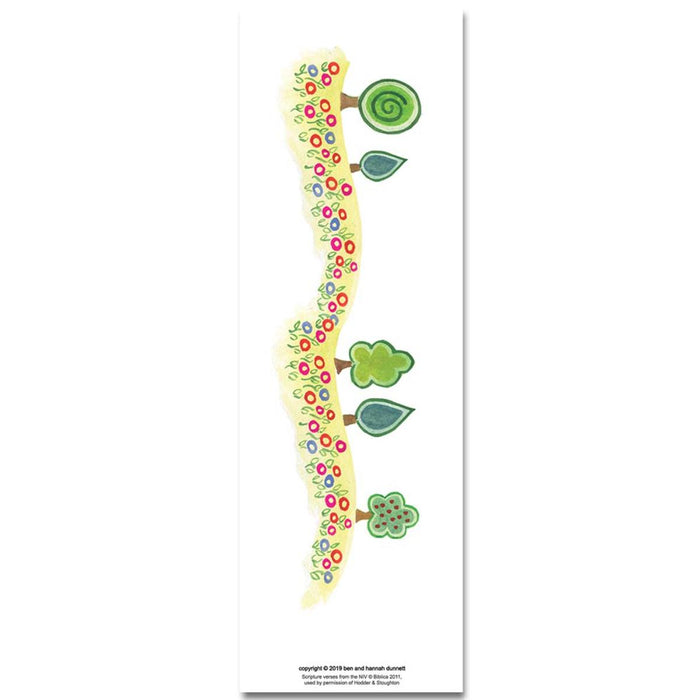 Garment Of Praise, Verse From Isaiah 61 - Double Sided Laminated Bookmark - Multi Buy Offers Available