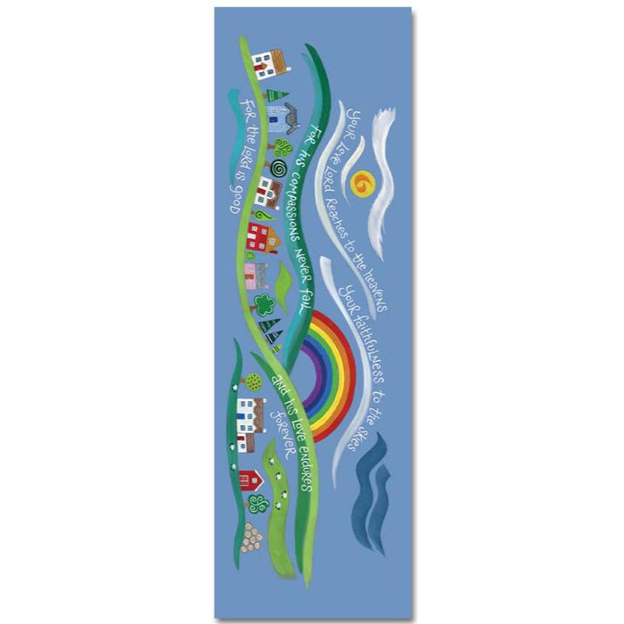 His Compassions Never Fail - Double Sided Laminated Bookmark - 17cm High