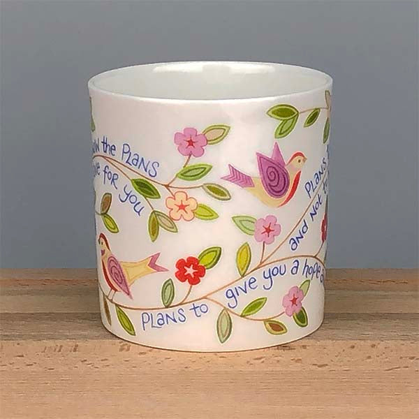 For I know the plans I have for you - Fine Bone China Mug With Bible Verse