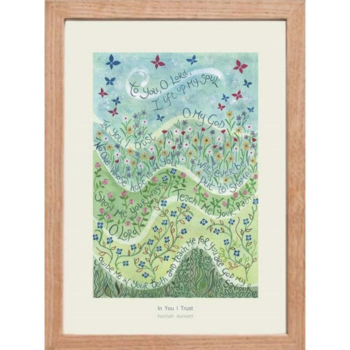 In You I Trust - A4 Sized Unframed Poster Print, Original Artwork by Hannah Dunnett