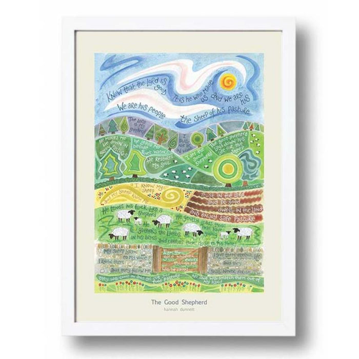 The Good Shepherd - A3 Sized Unframed Poster Print, Original Artwork by Hannah Dunnett