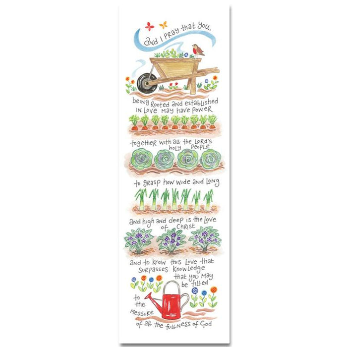 The Love Of Christ, Ephesians 3:17 - Double Sided Laminated Bookmark - Multi Buy Offers Available