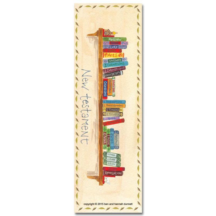 Books Of The Bible, Old and New Testament - Double Sided Laminated Bookmark - Multi Buy Offers Available