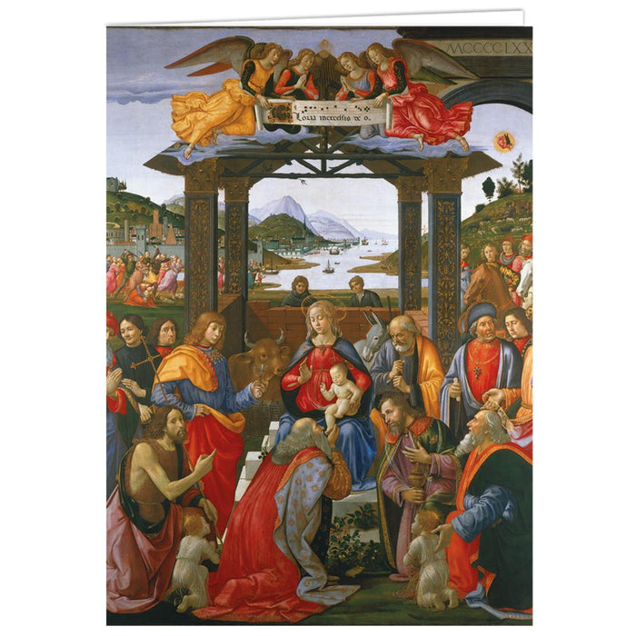 Adoration of the Magi, by Domenico Ghirlandaio - Pack of 5 Christmas Cards