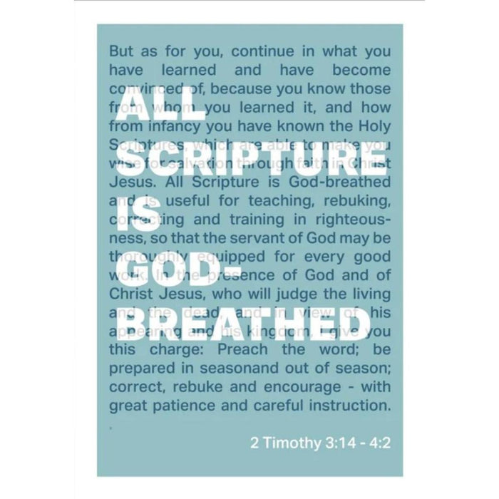 All Scripture Is God-Breathed - A4 Sized Unframed Poster Print, Original Artwork by Nick Radcliffe