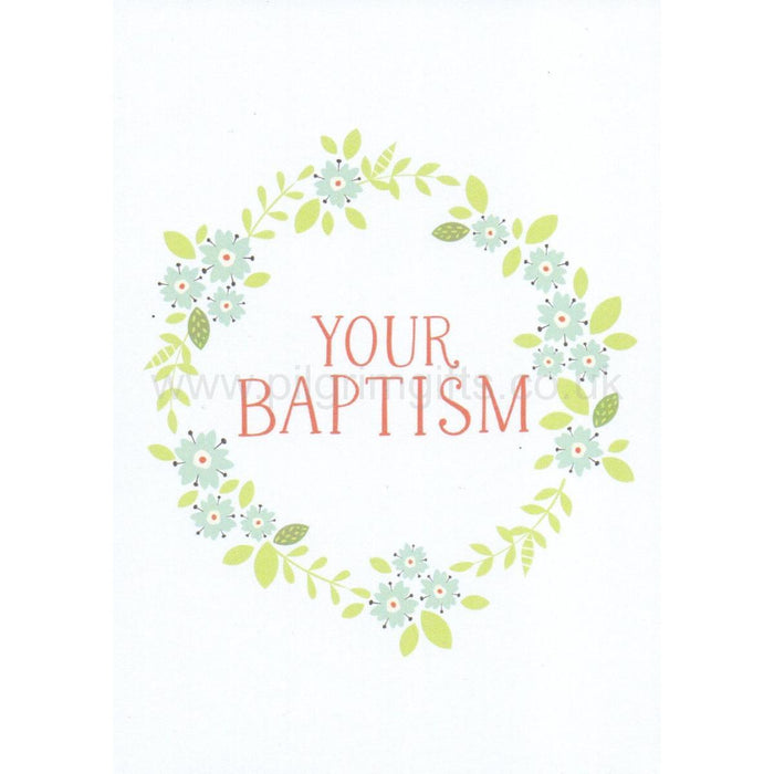 Baptism Card - A6 Size, Pack of 20