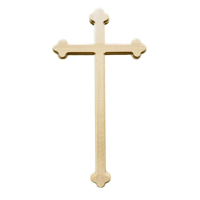 Baroque Design Saint Francis Wooden Cross, Natural Wood Finish ...