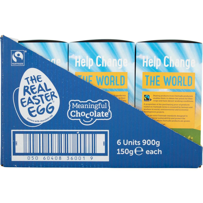 The Real Easter Egg, Pack of 6 Fairtrade Milk Chocolate Eggs with Easter Story Activity Book