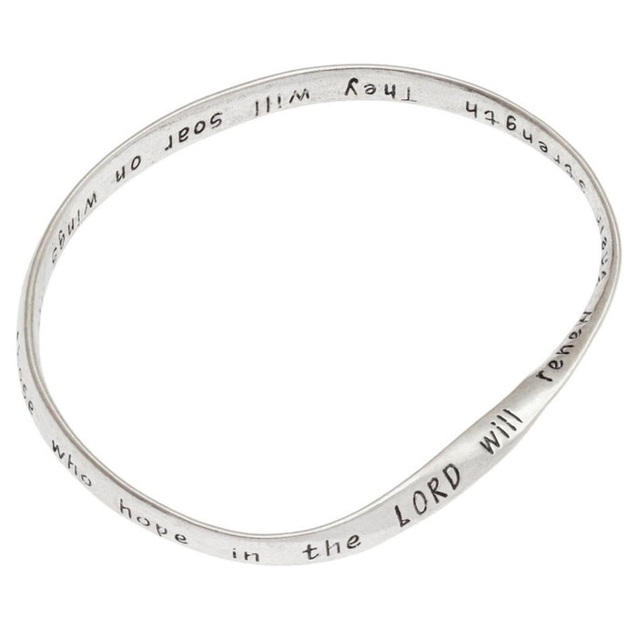 Bible Verse Bangle - Isaiah 40:31