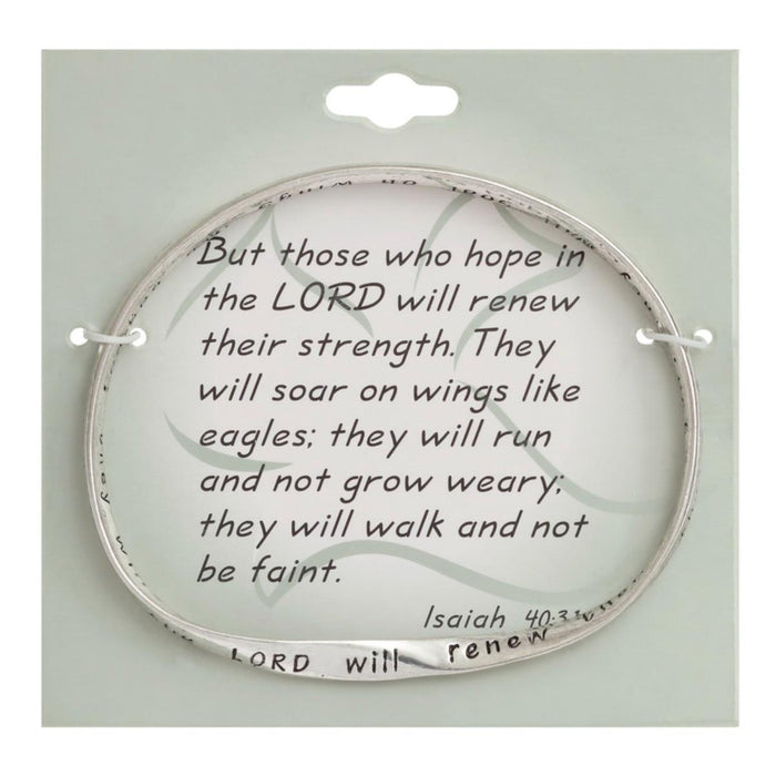 Bible Verse Bangle - Isaiah 40:31