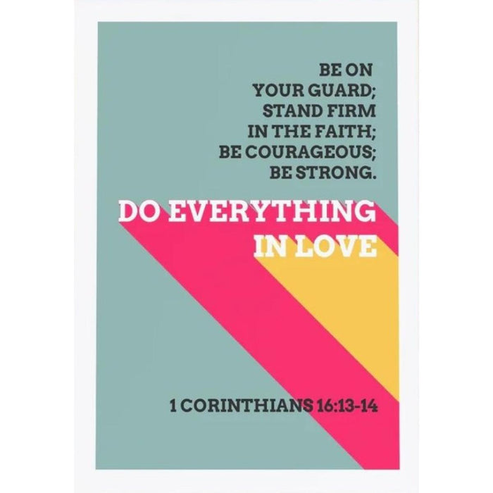 Do Everything In Love - Unframed Poster Print Available In Two Sizes - A4 and A3