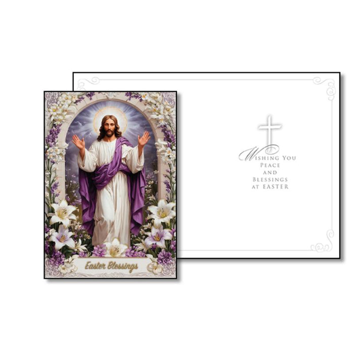 Easter Blessings, Greeting Card With Prayer Insert