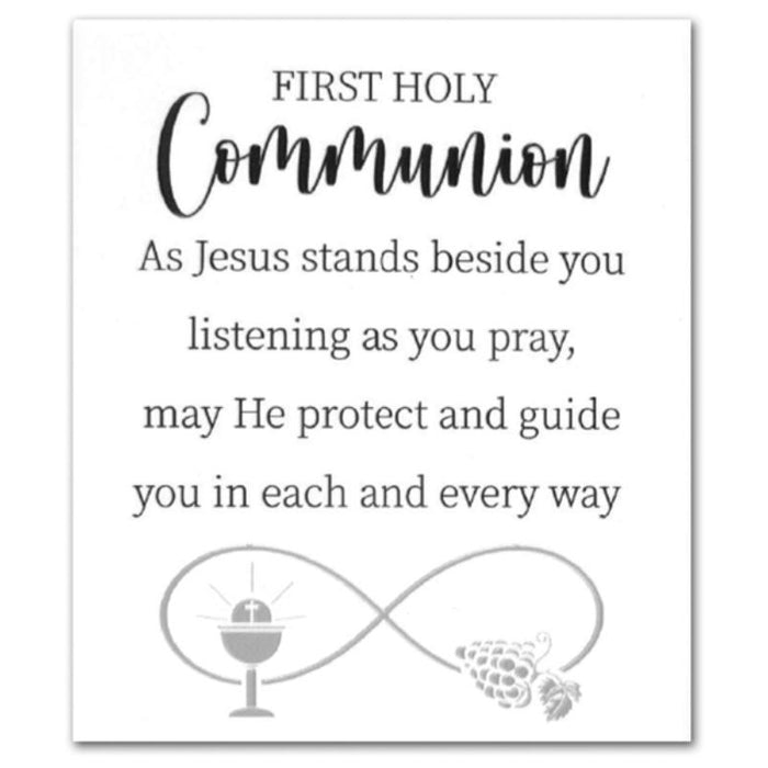 First Holy Communion - Message Plaque, Wall Hanging or Freestanding 14cm / 5.5 Inches High