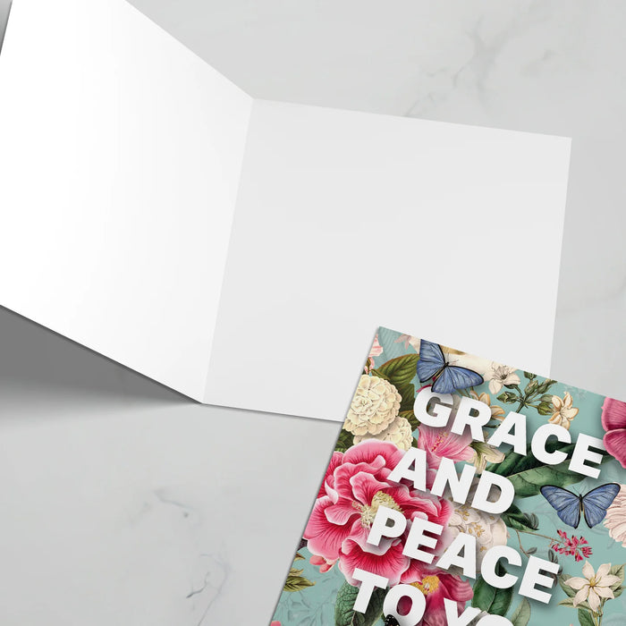 Grace and Peace to You Greeting Card With Bible Verse - 1 Corinthians 1:3