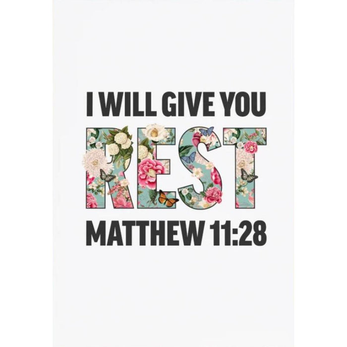 I Will Give You Rest - Unframed Poster Print Available In Two Sizes - A4 and A3