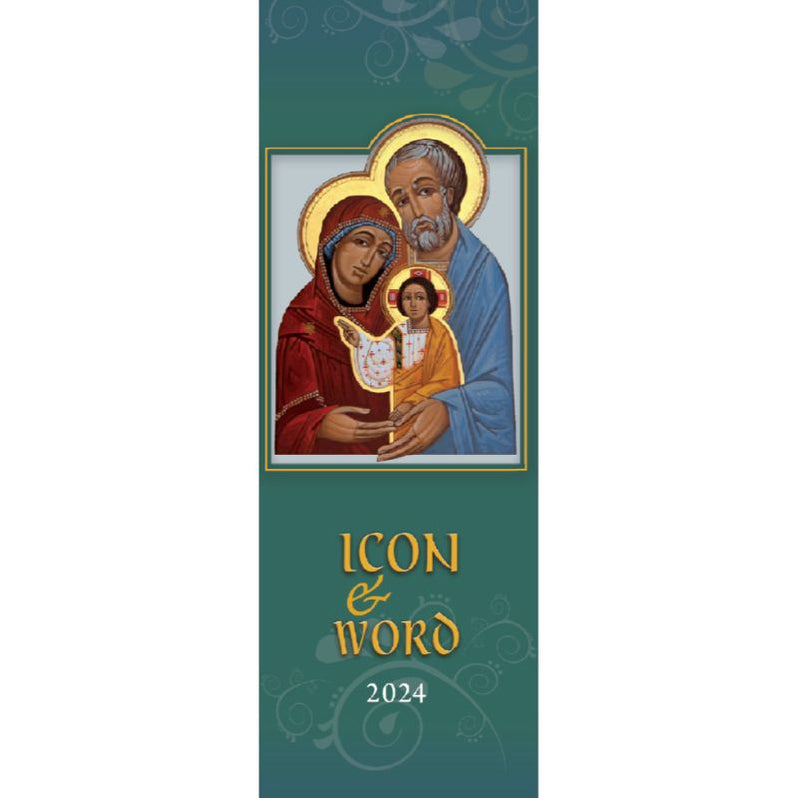 2025 Icon and Word Wall Calendar, Bible Verse on the reverse of each