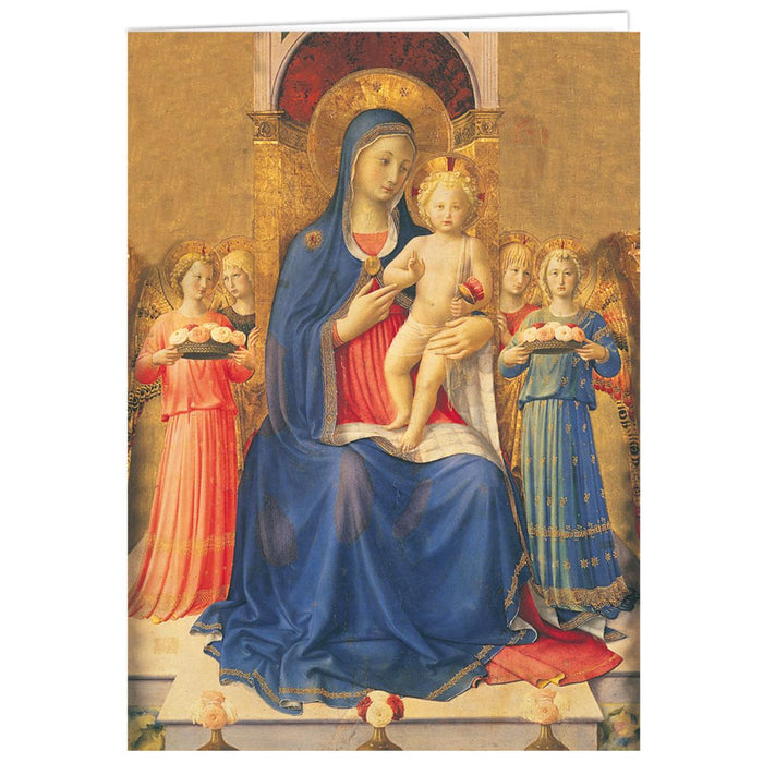 Madonna and Child, by Fra Angelico - Pack of 5 Christmas Cards