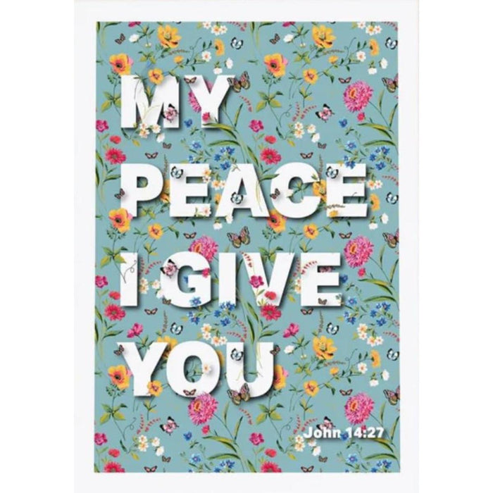 My Peace I Give You - Unframed Poster Print Available In Two Sizes - A4 and A3