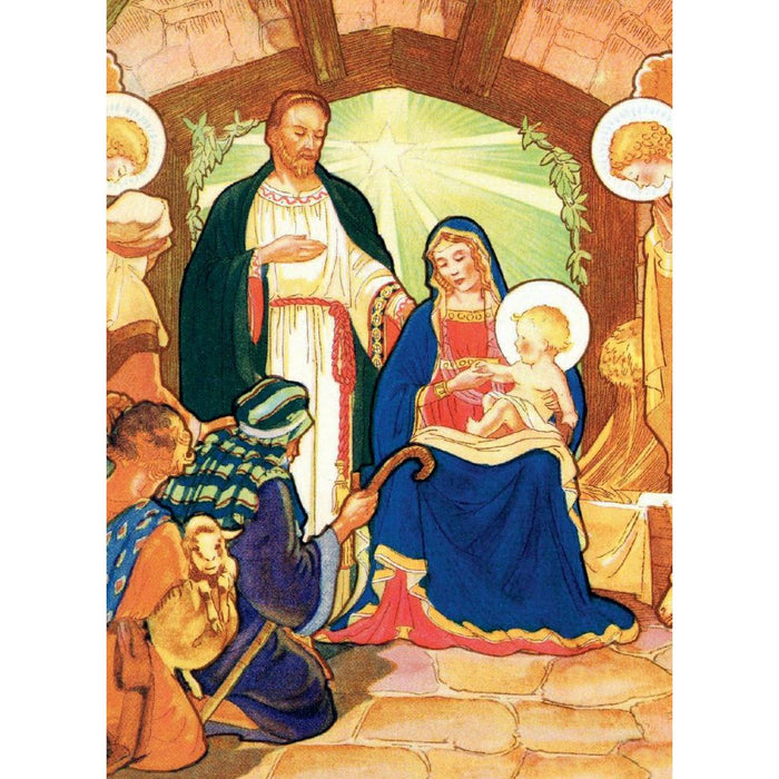 Nativity Scene, From The V&A Museum London - Pack of 8 Christmas Cards