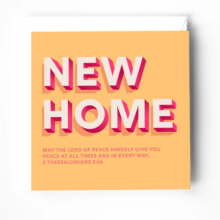 New Home Greeting Card With Bible Verse - 2 Thessalonians 3:16