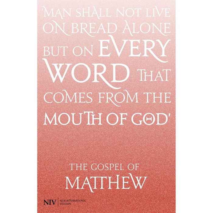 Gospel of Matthew - NIV Bible, Paperback 2011 Edition With British Text, Multi Buy Offers Available