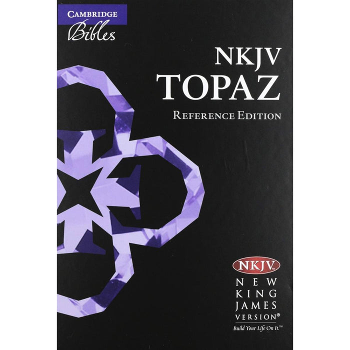 NKJV Topaz Reference Edition - Black Calfsplit Leather, by Cambridge Bibles NK674:XRL