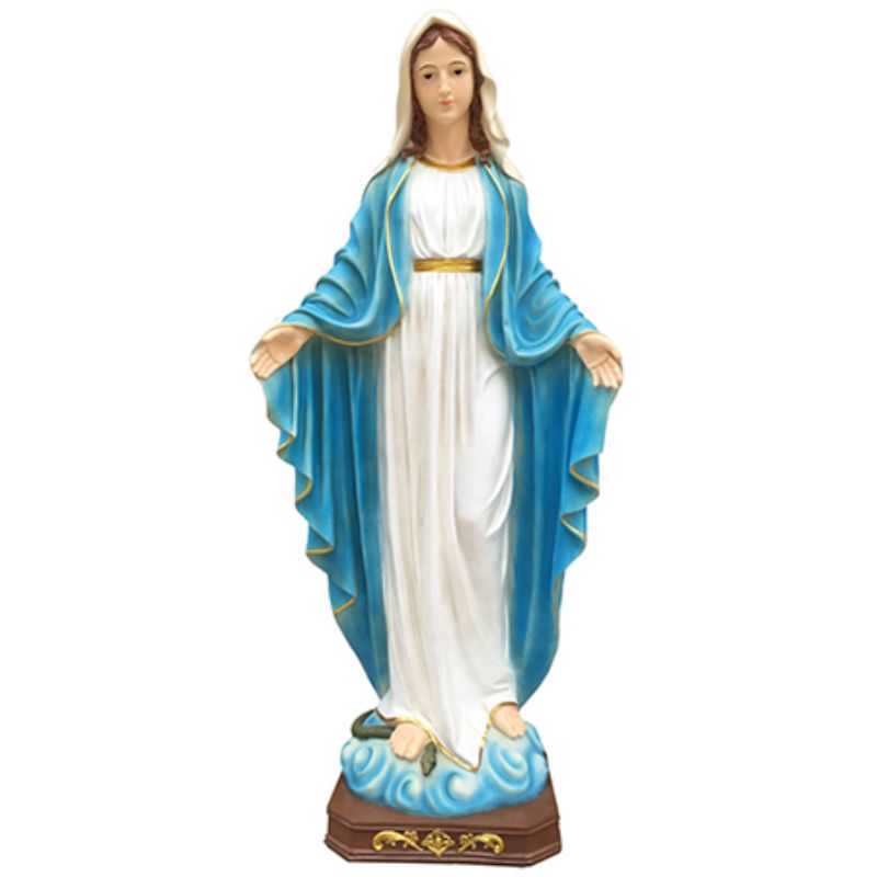 Our Lady of Grace, Miraculous Medal Resin Fibreglass Statue 39 Inches ...